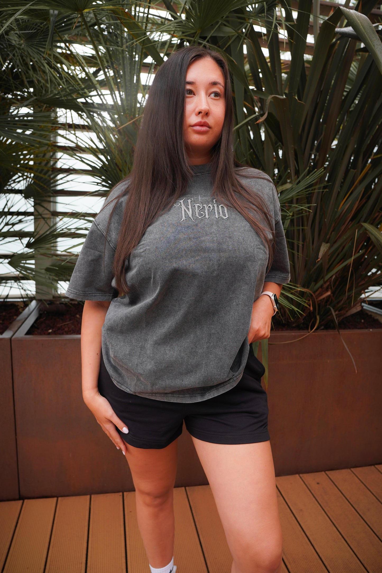 Nerio's Gothic Essential Tee - Washed Out Grey