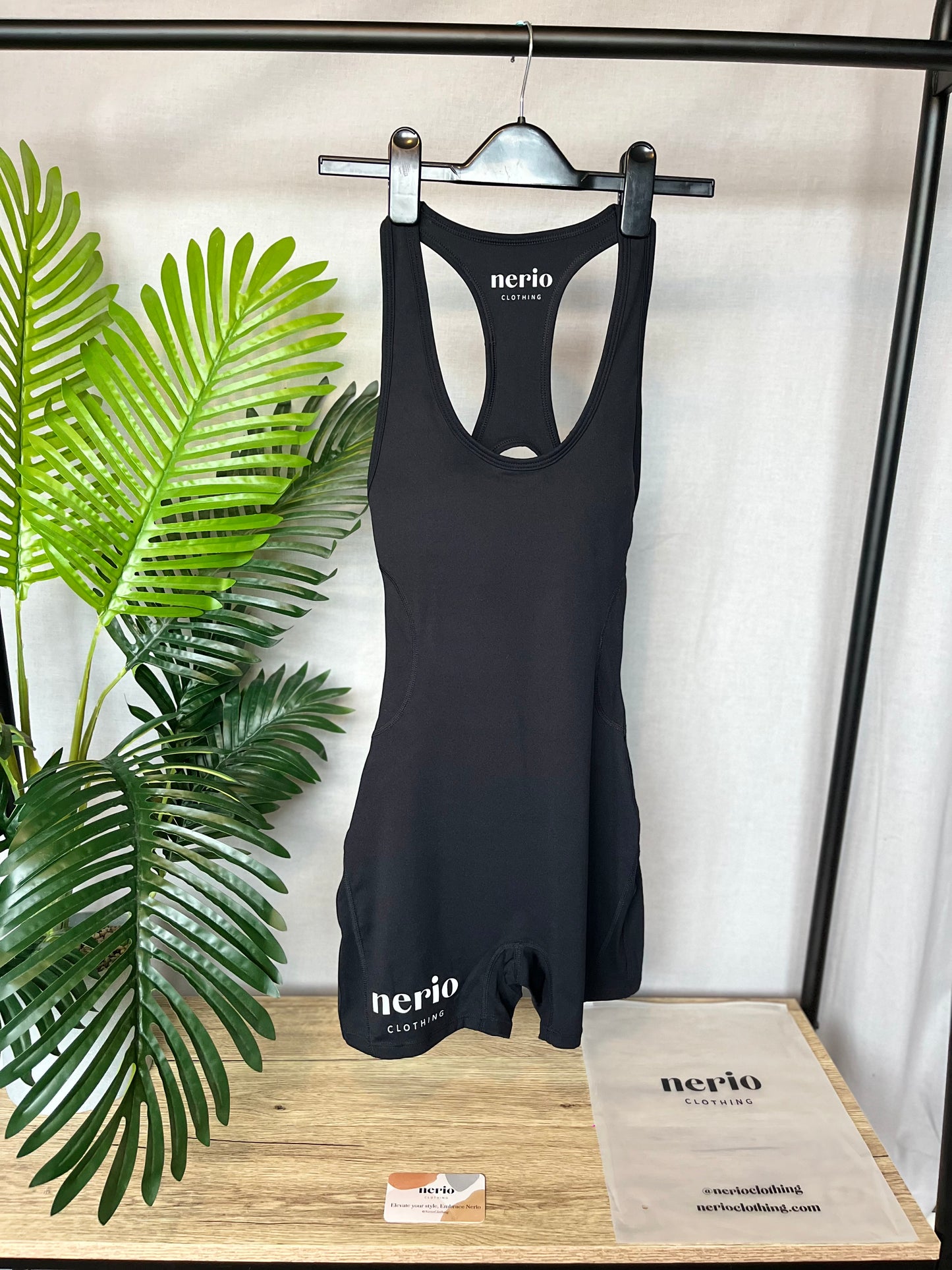 Nerio's Signature Gym Unitard - Ebony Black