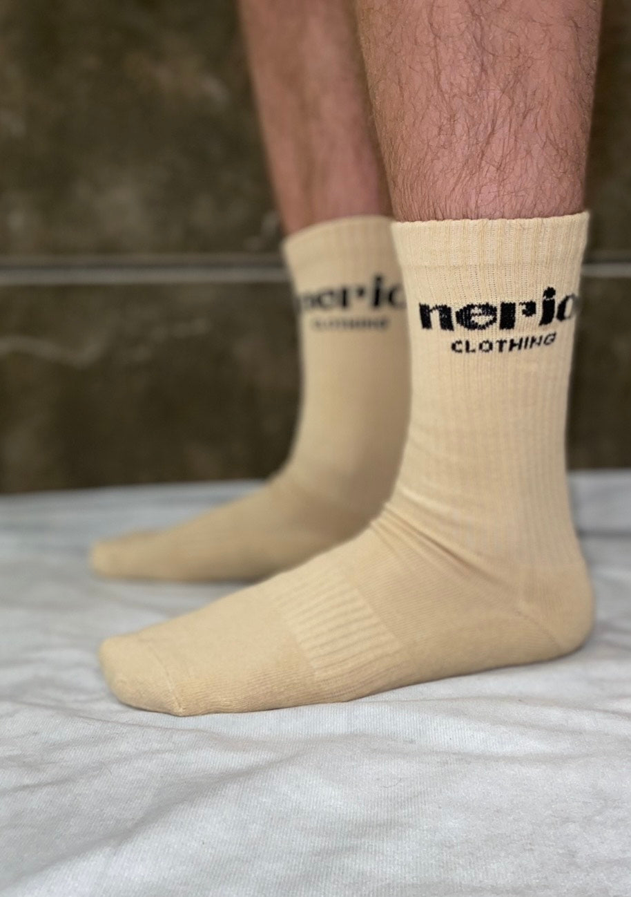 Nerio's Ultimate Crew Socks - Beige